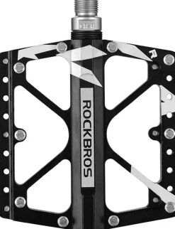 ROCKBROS Large Size Mountain Bicycle Aluminium Alloy Pedals-BLACK