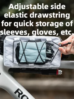 ROCKBROS 1L Bicycle Tube Bag - Dual Storage & Portable Shoulder Bag