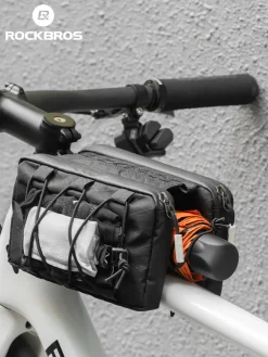 ROCKBROS 1L Bicycle Tube Bag - Dual Storage & Portable Shoulder Bag
