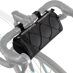 ROCKBROS 1.5L Bike Handlebar Bag - Reflective Front Handlebar Bag for MTB Road Bikes