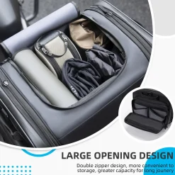 ROCKBROS 50L Expandable Motorcycle Tail Bag with Waterproof Rain Cover