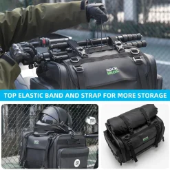 ROCKBROS 50L Expandable Motorcycle Tail Bag with Waterproof Rain Cover