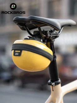 ROCKBROS 0.4L Hard Shell Bicycle Tailbag Lightweight Convenient Portable Saddle Bag