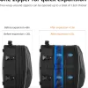 ROCKBROS 35L Hard Shell Motorcycle Tail Bag Waterproof Expandable Durable