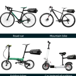 ROCKBROS 12L Hard Shell Rainproof MTB Road Bike Saddle Rear Rack Bag with Bike Cargo Rack