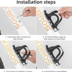ROCKBROS Lightweight Alloy Aluminum Bike Water Bottle Cage - Secure Hold Bicycle Bottle Bracket