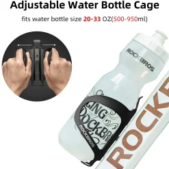 ROCKBROS Lightweight Alloy Aluminum Bike Water Bottle Cage - Secure Hold Bicycle Bottle Bracket
