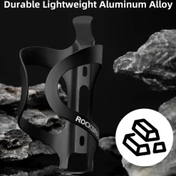 ROCKBROS Lightweight Alloy Aluminum Bike Water Bottle Cage - Secure Hold Bicycle Bottle Bracket