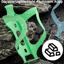 ROCKBROS Lightweight Alloy Aluminum Bike Water Bottle Cage - Secure Hold Bicycle Bottle Bracket