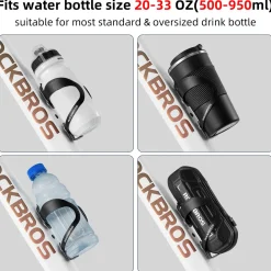ROCKBROS Lightweight Alloy Bike Water Bottle Holder for Road Mountain Bikes
