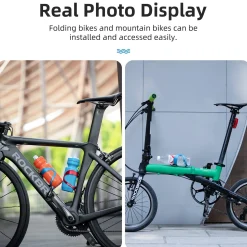 ROCKBROS Lightweight Alloy Bike Water Bottle Holder for Road Mountain Bikes