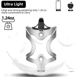 ROCKBROS Lightweight Alloy Bike Water Bottle Holder for Road Mountain Bikes