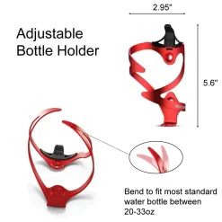 ROCKBROS Lightweight Aluminum Bike Water Bottle Cage - Durable Holder
