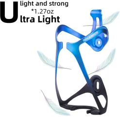 ROCKBROS Lightweight Aluminum Bike Water Bottle Cage Secure Adjustable Holder for Cycling
