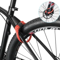 ROCKBROS Lightweight Bike Lock Cable 12MM Anti-Theft Combination Lock