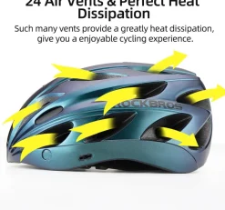 ROCKBROS Lightweight Cycling Helmet with Removable Goggles Sun Visor