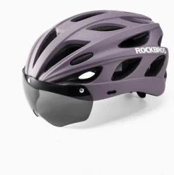ROCKBROS Lightweight Cycling Helmet with Removable Goggles Sun Visor
