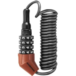 ROCKBROS Lightweight Helmet Lock, Resettable Combination Cable Lock for Bike & Luggage