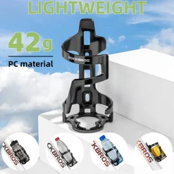 ROCKBROS Lightweight Slide Entry Bike Water Bottle Cage Adjustable Drink Holder