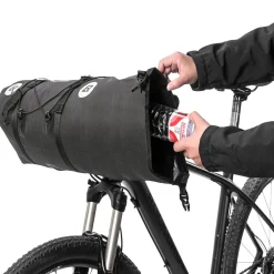 ROCKBROS 12L-20L Waterproof Bikepacking Handlebar Bags with 2 Dry Packs for Bikes