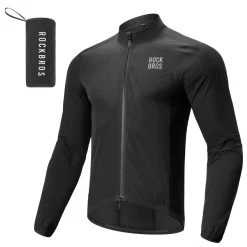 ROCKBROS Long-Seeved Cycling Windbreaker Jacket Foldable