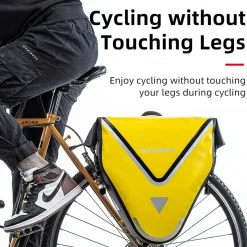 ROCKBROS 20L Triangle Waterproof Bike Rear Rack Pannier Bag for Grocery Touring Cycling