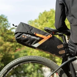 ROCKBROS 10L Waterproof Bike Saddle Bag Large Capacity Easy Install