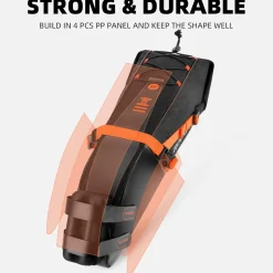 ROCKBROS 10L Waterproof Bike Saddle Bag Large Capacity Easy Install