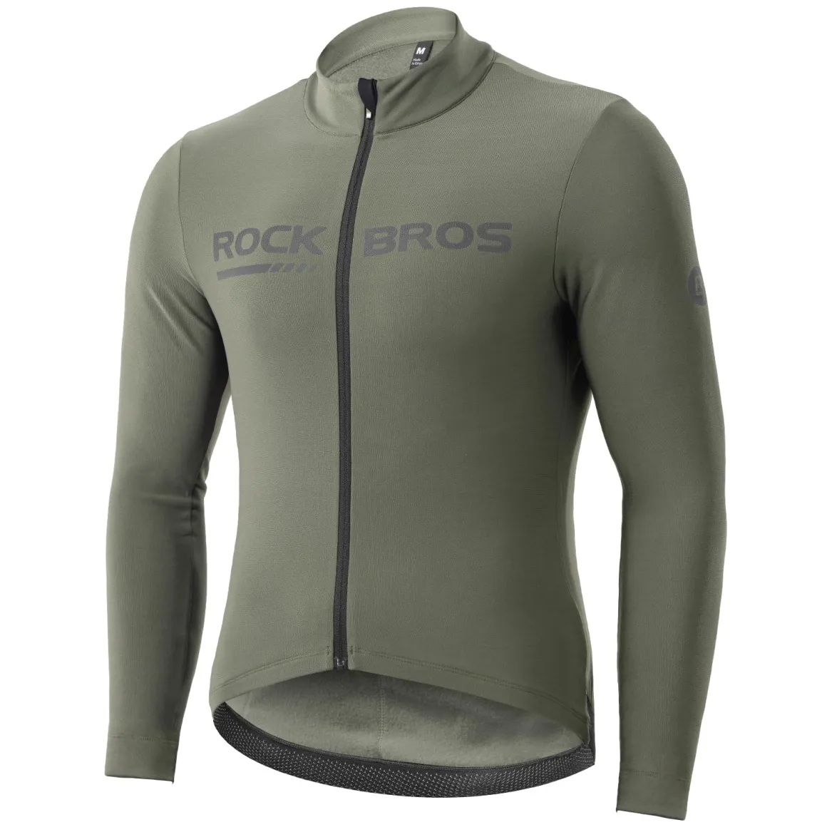 ROCKBROS Men's Long Sleeve Cycling Jersey with full zipper rear pockets perfect fit for outdoor sports