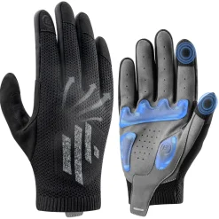 ROCKBROS Men's Mountain Bike Gloves Touch Screen Anti-Slip Full Finger MTB Gloves