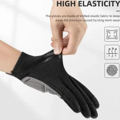 ROCKBROS Men's Mountain Bike Gloves Touch Screen Anti-Slip Full Finger MTB Gloves