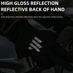 ROCKBROS Men's Mountain Bike Gloves Touch Screen Anti-Slip Full Finger MTB Gloves
