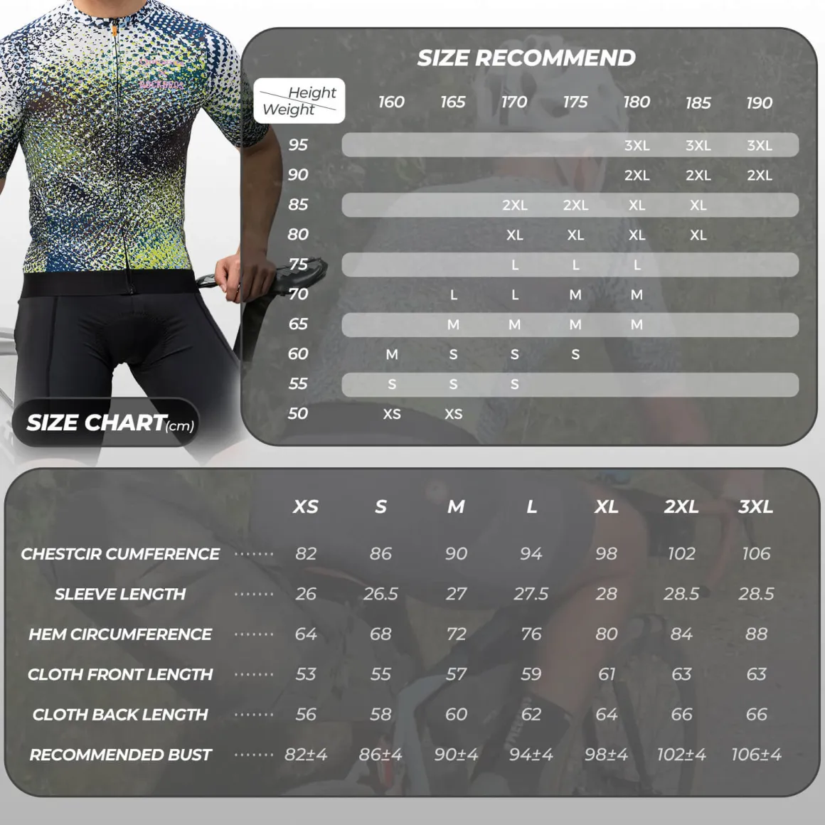 ROCKBROS Men's Short-Sleeve Camouflage Reflective Cycling Jersey