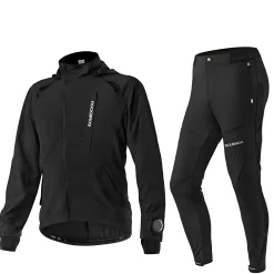 ROCKBROS Men's Softshell Jacket & Pants Breathable Cycling Suit