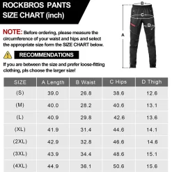 ROCKBROS Men's Windproof Thermal Cycling Pants - Winter Fleece for Biking, Running, Hiking