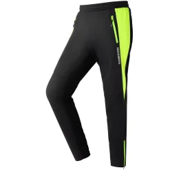ROCKBROS Men’s Windproof Winter Cycling Pants warmth fleece-lined for outdoor hiking
