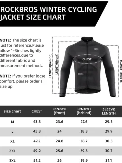 ROCKBROS Men’s Winter Cycling Jacket Thermal Windproof Softshell for Road MTB