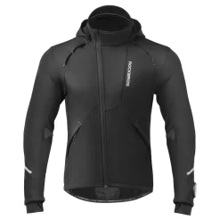 ROCKBROS Men's Winter Cycling Jacket for 5–32°F Thermal Windproof for Biking, Running, Hiking