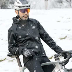 ROCKBROS Men's Winter Cycling Jacket for 5–32°F Thermal Windproof for Biking, Running, Hiking