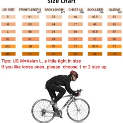ROCKBROS Men's Winter Cycling Jacket for 5–32°F Thermal Windproof for Biking, Running, Hiking