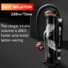 ROCKBROS Mini Portable Bike Pump with Hidden Gauge 220PSI