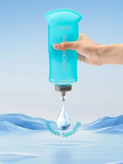 ROCKBROS 500ml Collapsible Soft Flask Flexible Water Bottle for Running, Hiking, Cycling Skiing