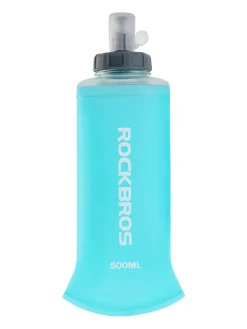 ROCKBROS 500ml Collapsible Soft Flask Flexible Water Bottle for Running, Hiking, Cycling Skiing