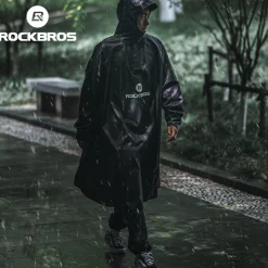 ROCKBROS Motorcycle Cycling Raincoat Hiking Outdoor Poncho Waterproof Cloak