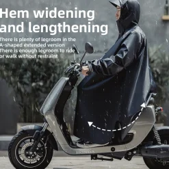 ROCKBROS Motorcycle Cycling Raincoat Hiking Outdoor Poncho Waterproof Cloak