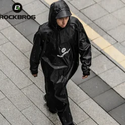 ROCKBROS Motorcycle Cycling Raincoat Hiking Outdoor Poncho Waterproof Cloak