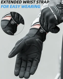 ROCKBROS Motorcycle Gloves for Men Women Touchscreen Hard Knuckles Breathable MTB