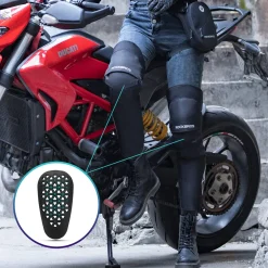 ROCKBROS Motorcycle Knee Pad Winter Leg Warmer with EVA Protector, Windproof for Skiing