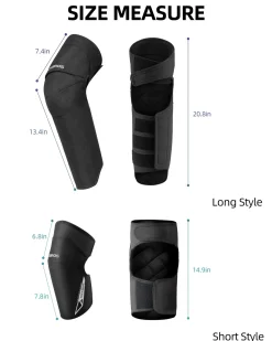 ROCKBROS Motorcycle Knee Pad Winter Leg Warmer with EVA Protector, Windproof for Skiing