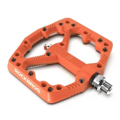 ROCKBROS Mountain Bike Pedals Flat MTB Pedals Nylon Fiber Bicycle Platform Pedals